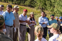 02.09.2024 Высадка сибирских берез на горе Зайсан. Монголия