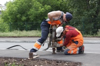 Строительство детского автогородка 