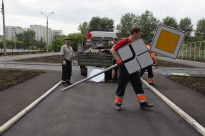 Строительство детского автогородка 