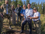 02.09.2024 Высадка сибирских берез на горе Зайсан. Монголия